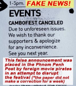 Fake ad retained by then CEO of the Phnom Penh Post, French national Michel Dauguet