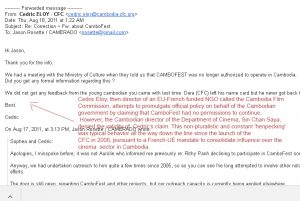 CamboFest, Cambodia Film Festival is the first international film festival in Cambodia since the end of the Khmer Rouge regime